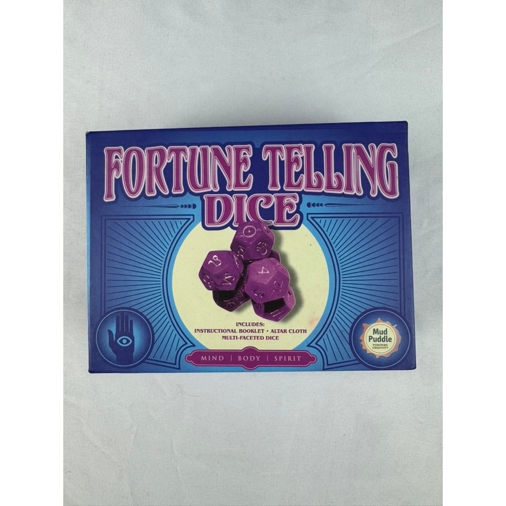 Mud Puddle Fortune Telling Dice Set Unisex OS Purple Excellent Divination Kit
